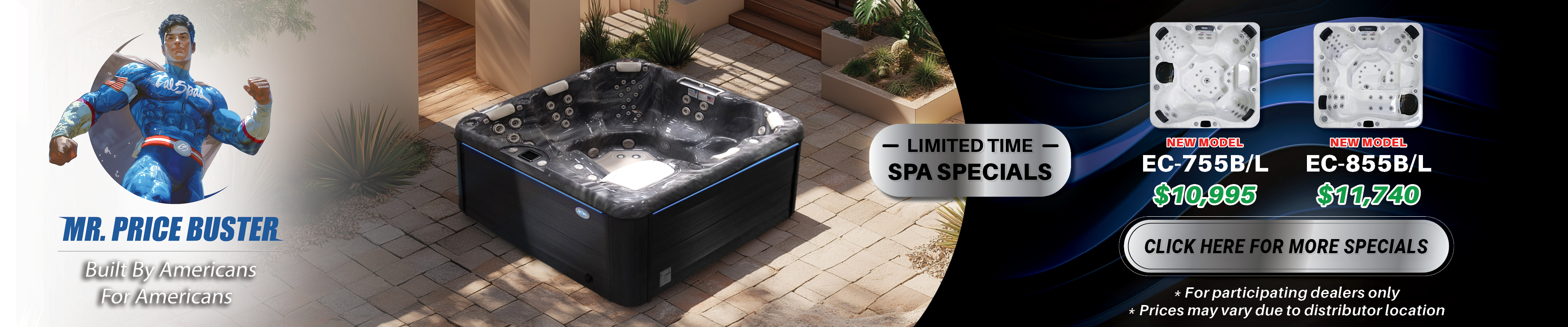 Calspas hot tub being used in a family setting - Bismarck