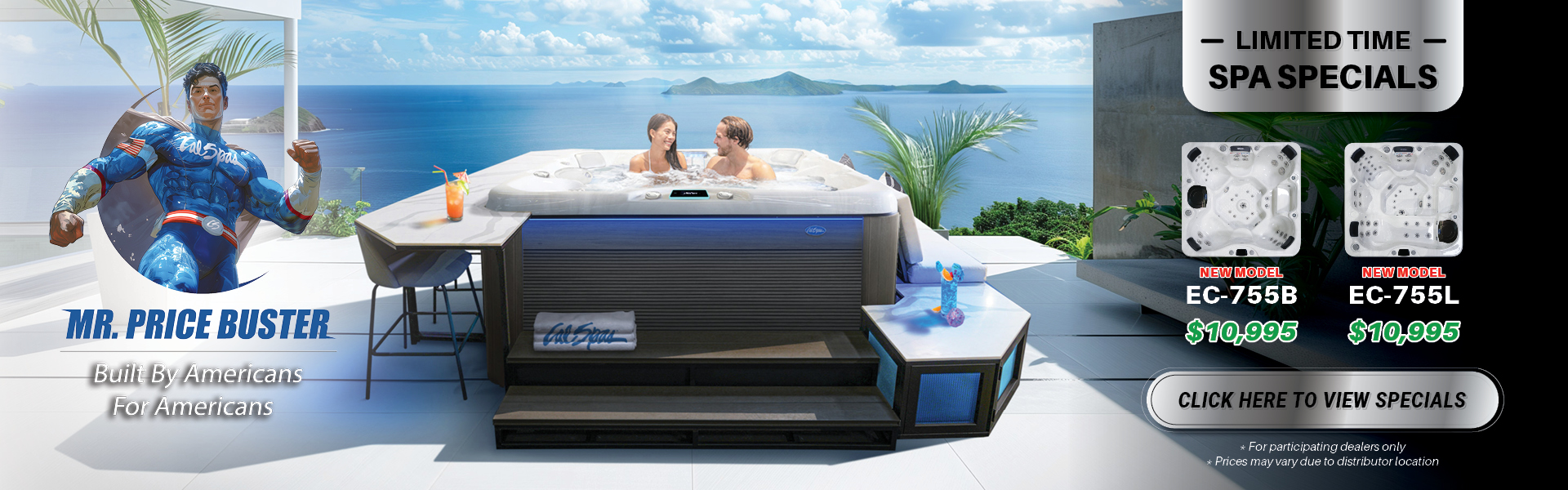 Calspas hot tub being used in a family setting - Bismarck